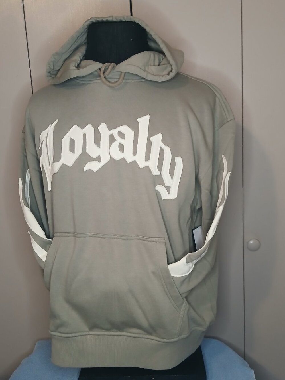 Copper Rivet Men's Medium Khaki "Loyalty" Hoody (1104N1)